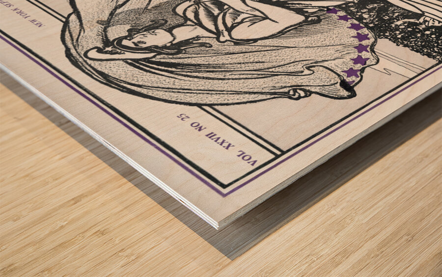 Vintage magazine cover ca. 1890-1907 by Edward Penfield Wood print