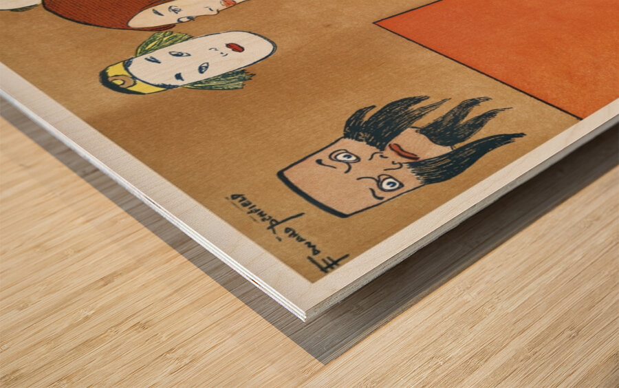 Woman in black dress ca. 1890-1907 by Edward Penfield Wood print