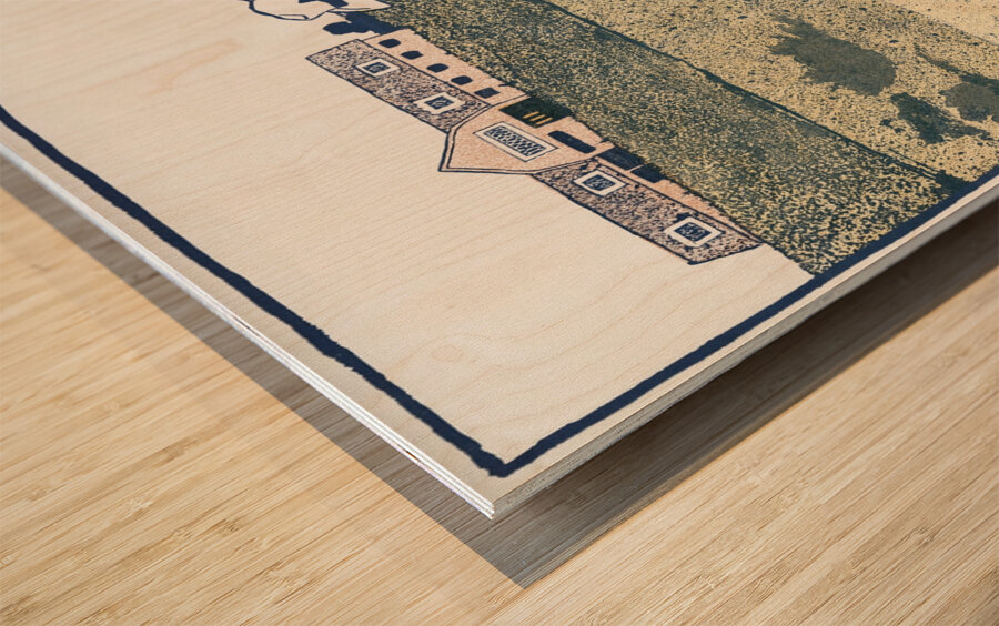 Man playing Golf ca. 1890-1907  by Edward Penfield Impression sur bois