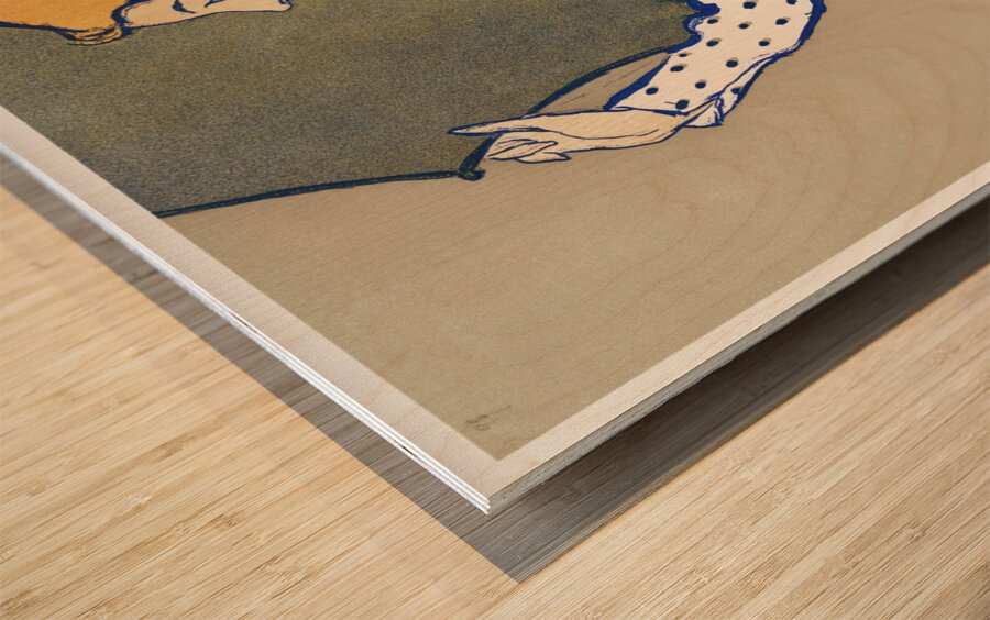 Woman holding umbrella 1897 by Edward Penfield Wood print