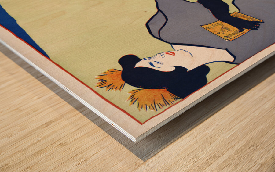 Woman and sheep 1895 by Edward Penfield Wood print