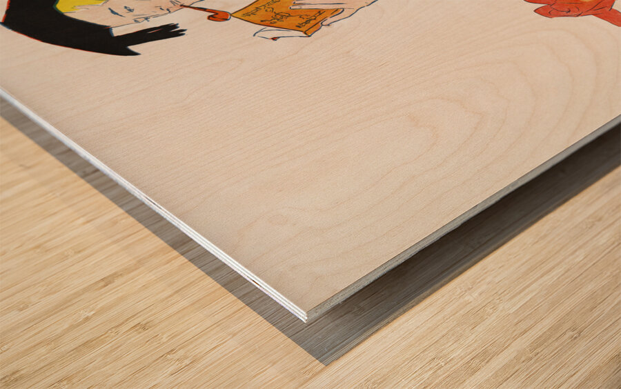 Man in academic dress 1895 by Edward Penfield Wood print