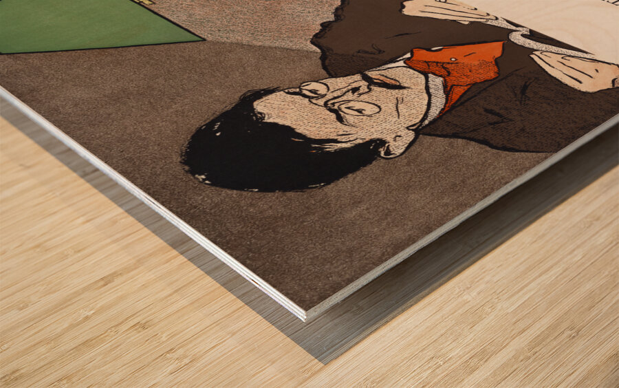 January 1897 by Edward Penfield Wood print