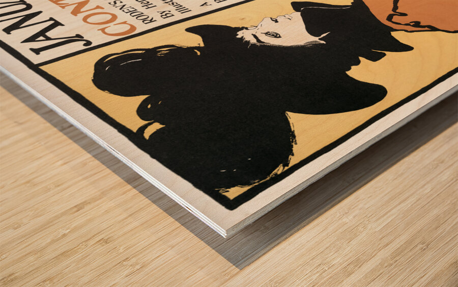 January Poster 1898 by Edward Penfield Wood print