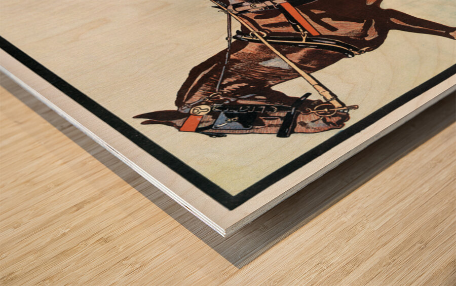 Man in carriage 1899 Edward Penfield Wood print