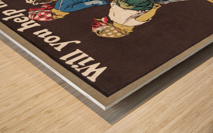 Will you help the women of France? 1918 by Edward Penfield Wood print