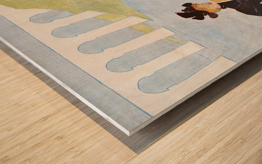 Woman reading in a row boat 1894 by Edward Penfield Wood print