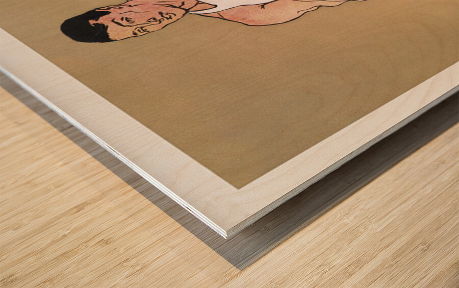 Hammer thrower ca. 1908 by Edward Penfield Wood print