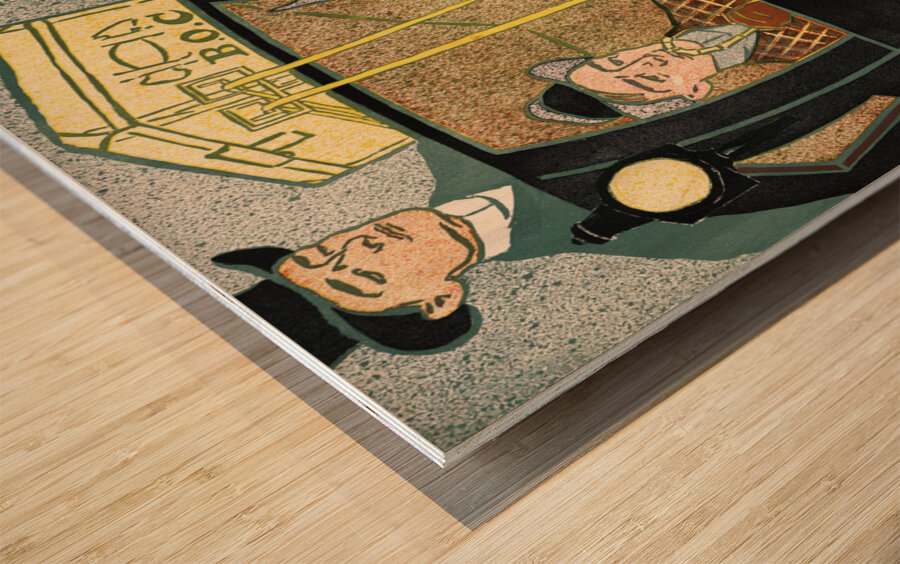 Man in carriage 1896 by Edward Penfield Wood print