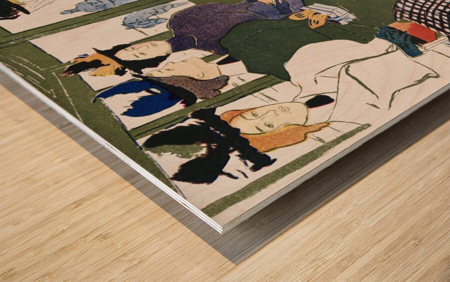 Vintage calendar 1897 by Edward Penfield Wood print