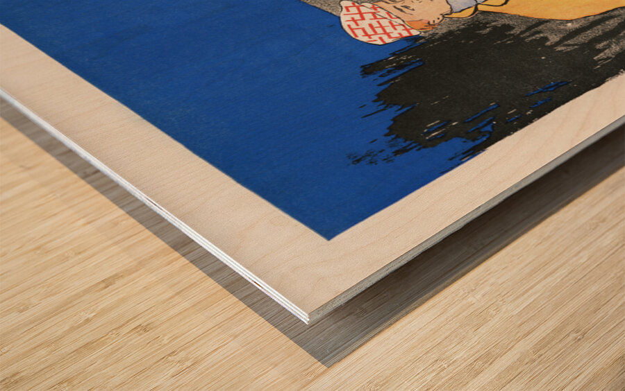 Man walking with woman 1896 by Edward Penfield Wood print