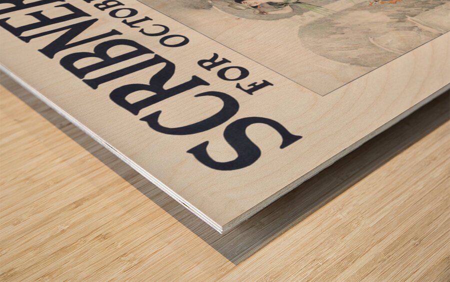 Scribners for October ca. 1890-1907 by Edward Penfield Wood print