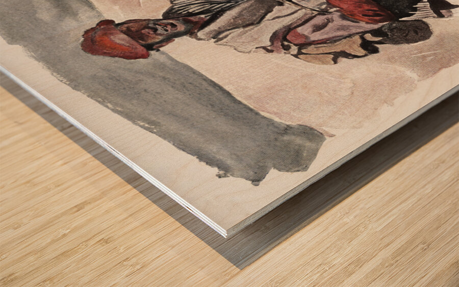 A Spanish tramp 1911 by Edward Penfield Wood print