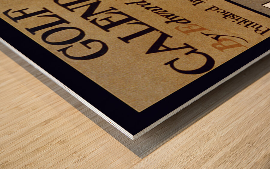 Golf Calendar 1899 by Edward Penfield Wood print