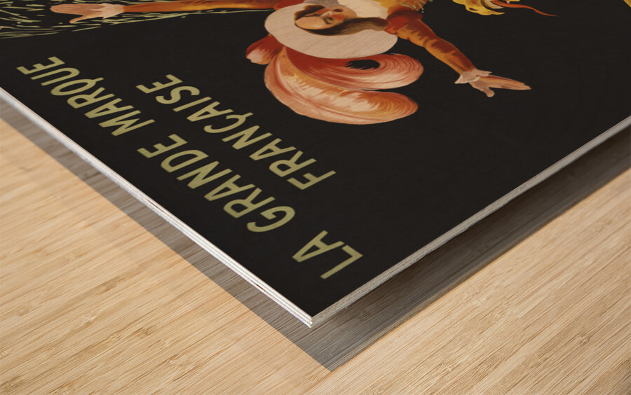 Chaussures Perrouin freres Nantes: La grande marque francaise 1909 by Leonetto Cappiello Wood print