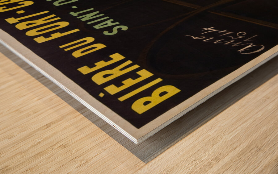 Beer from Fort-Carre Saint-Dizier 1912 by Leonetto Cappiello Wood print