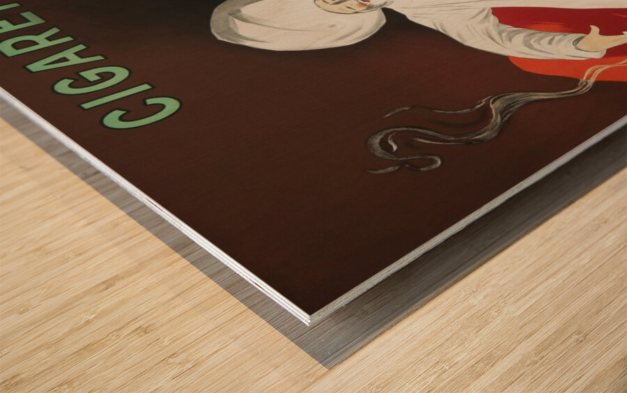 JOB Cigarettes 1912 by Leonetto Cappiello.  Wood print