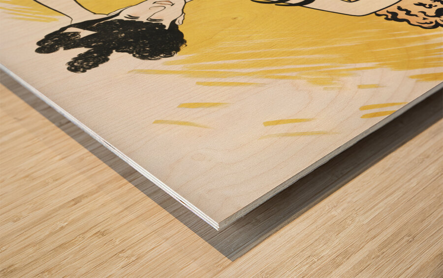 Louise Balthy at the Folies-Berg 1902 by Leonetto Cappiello Wood print