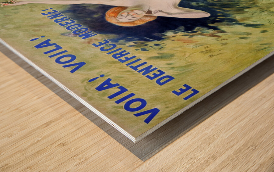 Verdol oxygenated green toothpaste 1911 by Leonetto Cappiello Wood print