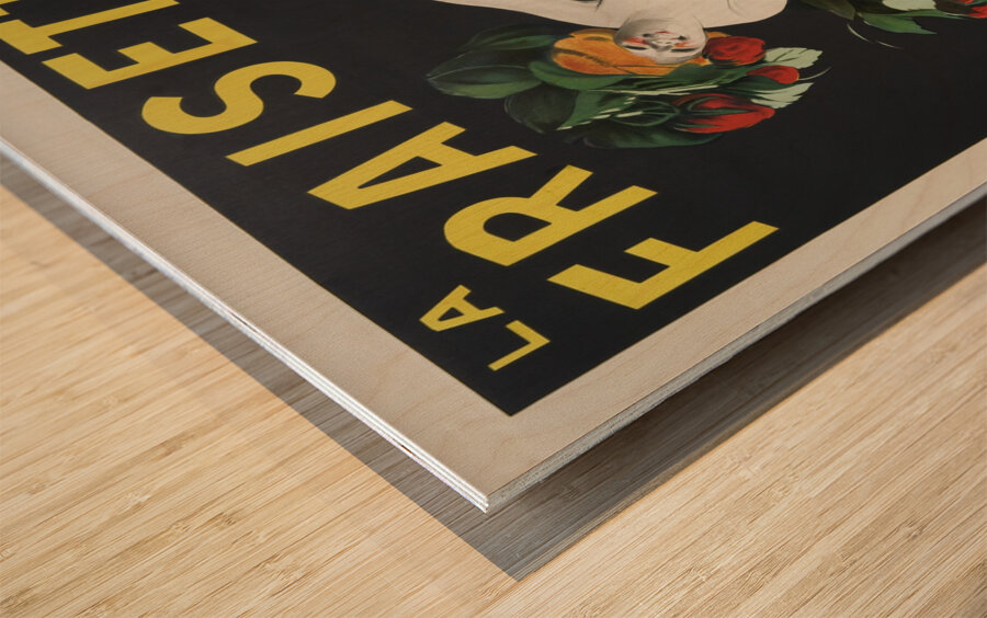 The Fraisette 1909 by Leonetto Cappiello  Wood print