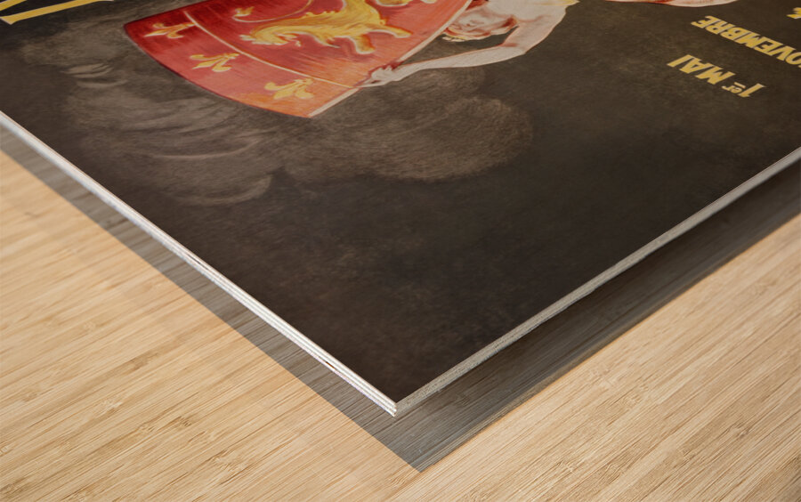 Lyon international exhibition 1914 by Leonetto Cappiello Wood print