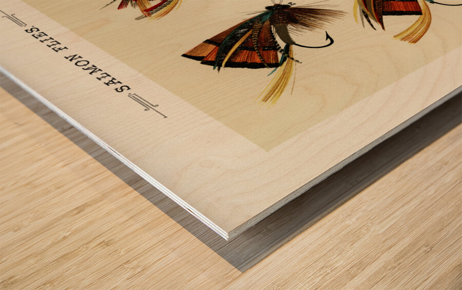 Salmon Flies  Wood print
