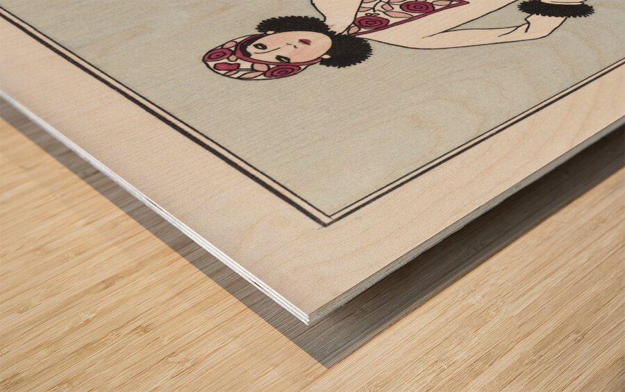 Costumes Parisiens No. 51: Pour St. Moritz from Journal des Dames et des Modes 1913 fashion illustration  by George Barbier.  Wood print