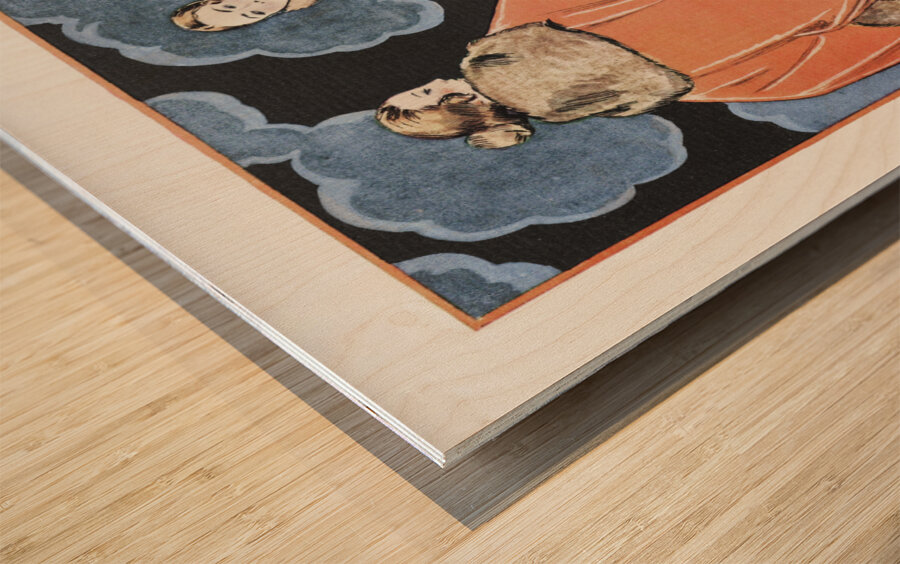 Deux heures du matin / Manteaux de Worth from Gazette du Bon Ton. Art- Modes & Frivolit&eacutes No. 2 1923 fashion illustration  by George Barbier.  Wood print