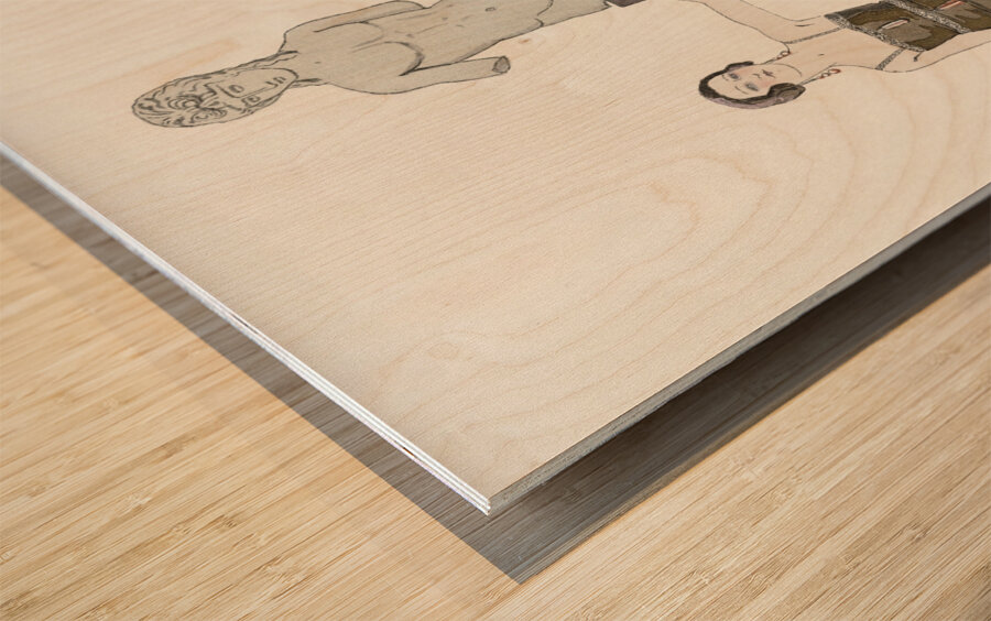 Eros. Robe et manteau pour le soir de Worth 1924 fashion illustration  by George Barbier.  Wood print