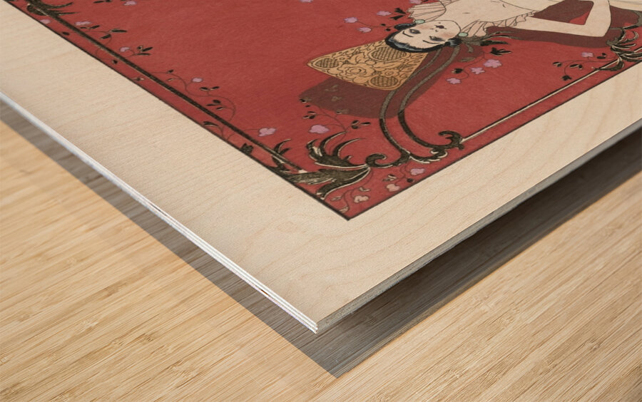 Le Jour et la Nuit 1922 fashion illustration  by George Barbier.  Wood print