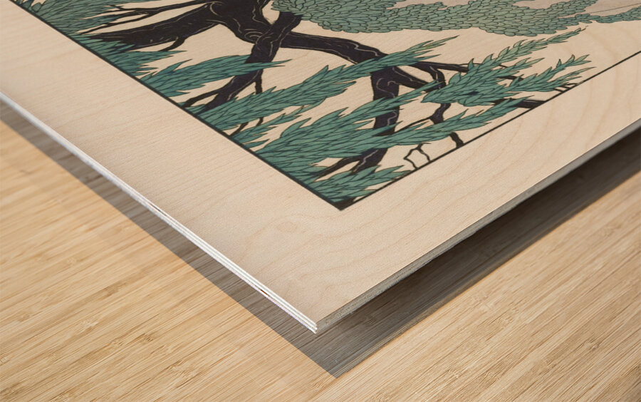 Lamant po&egravete 1923 fashion illustration  by George Barbier.  Wood print