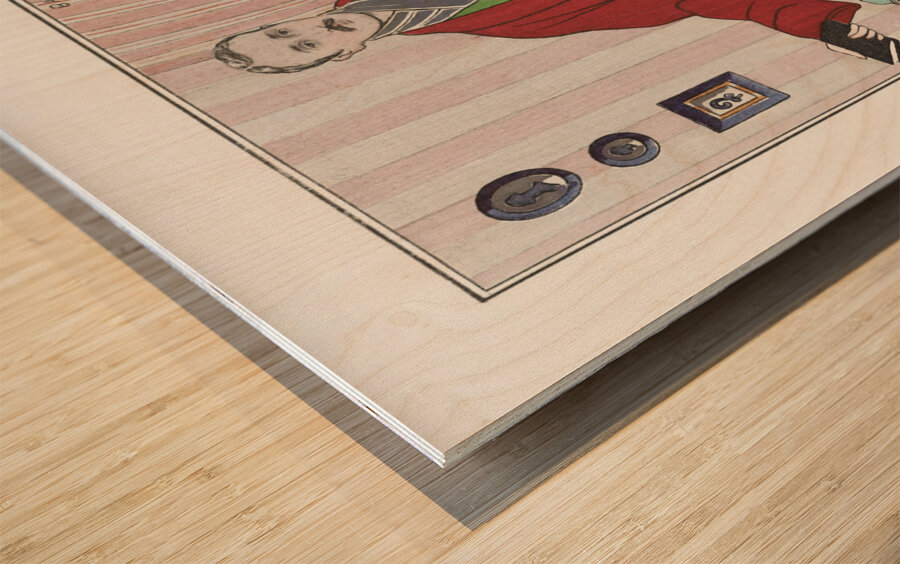 Costumes Parisiens 1913 fashion illustration  by George Barbier.  Wood print