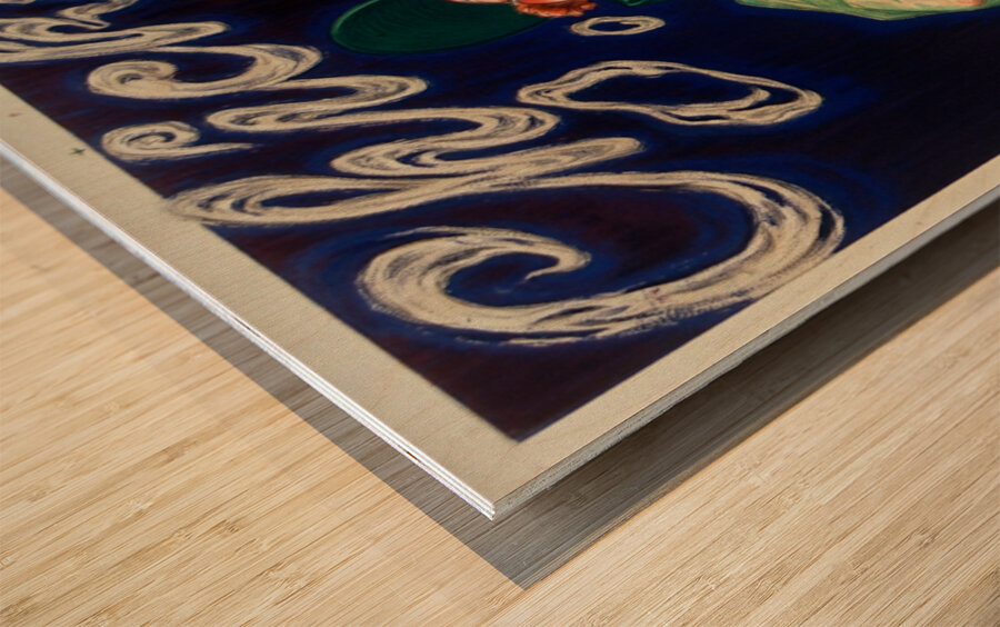 Chick cigarettes de Virginie pures et sans adultération 1925 by Jean dYlen Poster Wood print