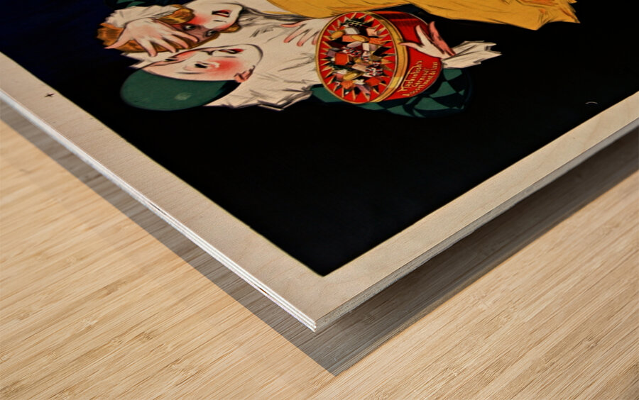 Carnival! Mackintosh’s toffee de luxe 1930 by Jean dYlen Poster Wood print