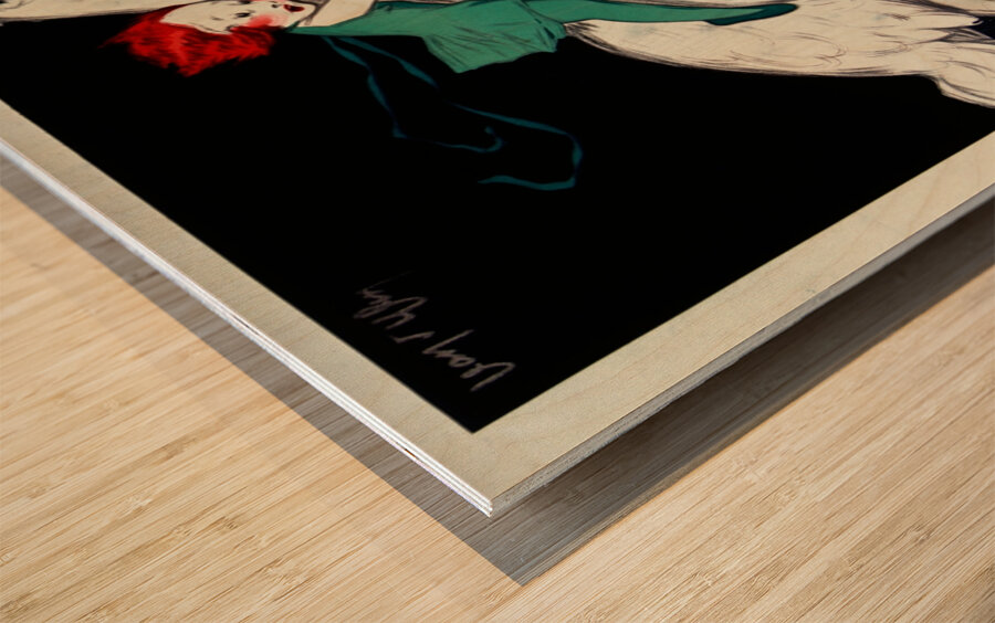 Pfefferminz Dr Hillers 1927 by Jean dYlen Poster Wood print