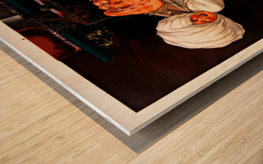 Réchaud Furnus cuit tout sans dessécher 1926 by Jean dYlen Poster Wood print