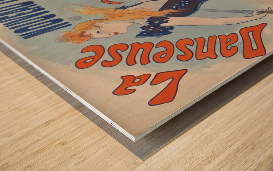 La danseuse de corde 1891 Poster by Jules Chéret Wood print