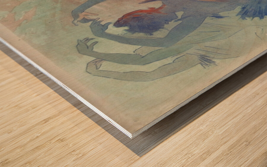 Coulisses de l’opera au Musée Grévin 1891 Poster by Jules Chéret Wood print