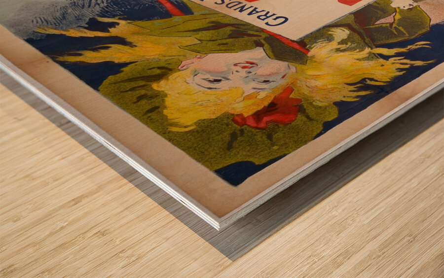 Aux Buttes Chaumont 1890 Poster by Jules Chéret Wood print