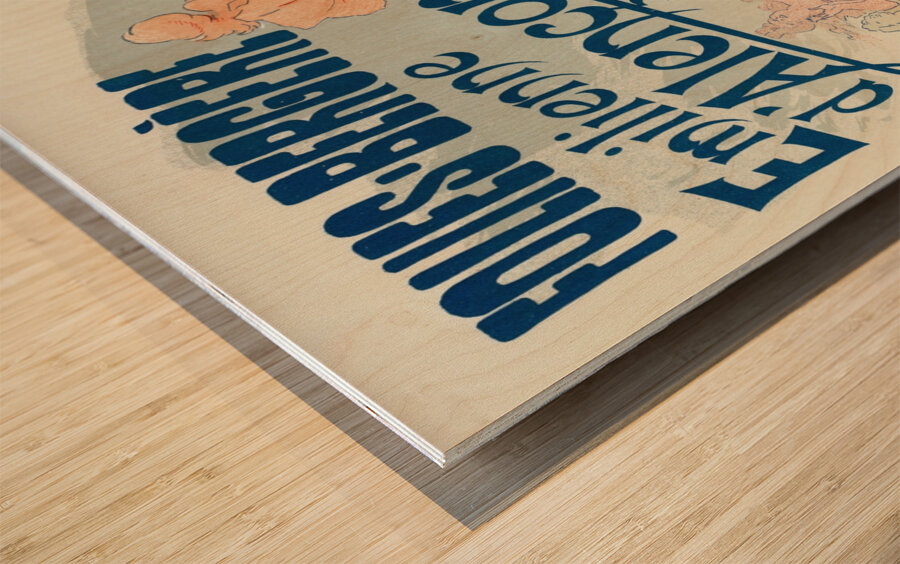 Émilienne D’alençon 1898 Poster by Jules Chéret Wood print