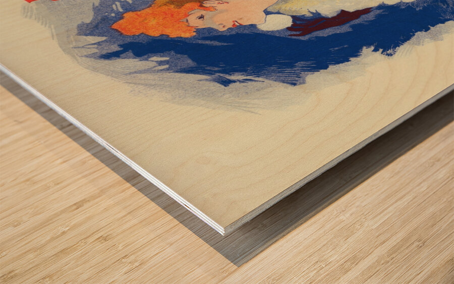 La Diaphane 1898 Poster by Jules Chéret Wood print