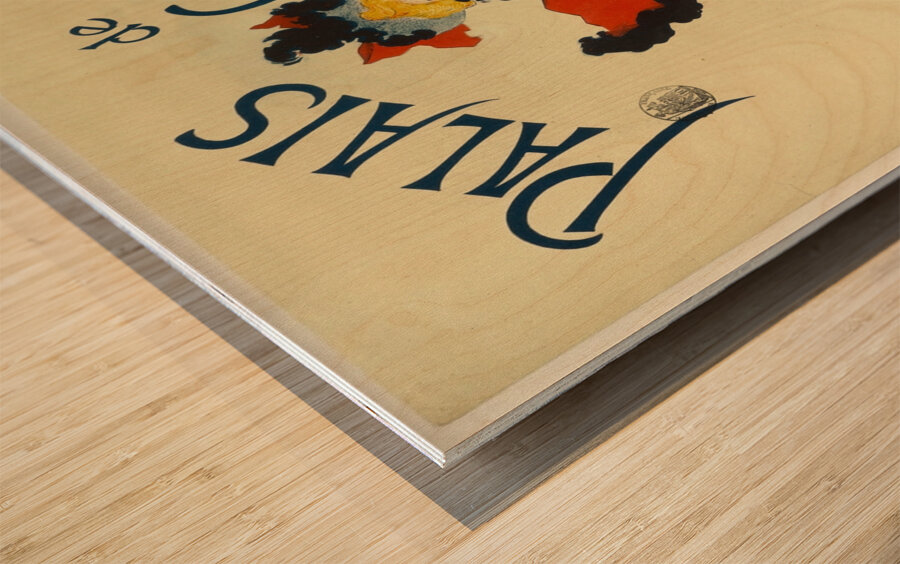 Palais De Glace Champs-Elysées 1894 Poster by Jules Chéret Wood print