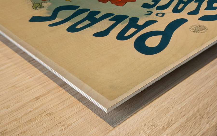 Palais De Glace Champs Elysées 1893 Poster by Jules Chéret Wood print