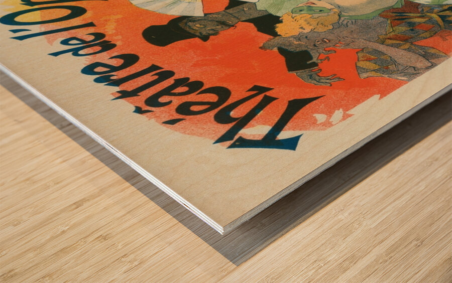 Carnaval 1896. Grand Veglione De Gala 1896 Poster by Jules Chéret Wood print