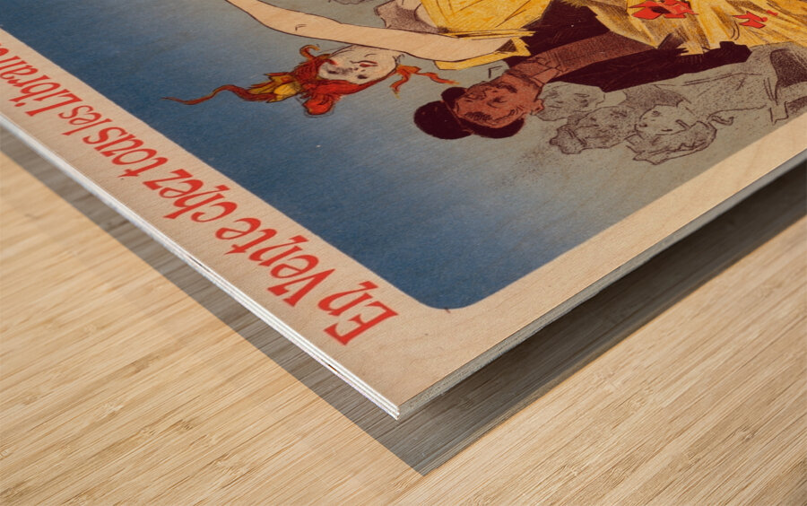 L’amant Des Danseuses 1896 Poster by Jules Chéret Wood print