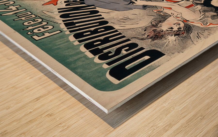 Faite Gratuitement Par Le Bon Génie 1881 Poster by Jules Chéret Wood print