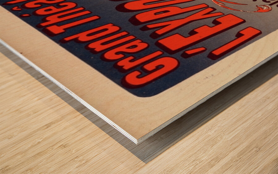 Grand Théâtre De L’exposition 1900 Poster by Jules Chéret Wood print