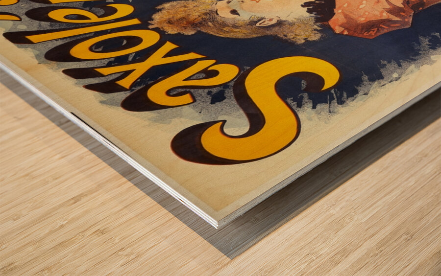 SaxoléinePétrole De Sûreté 1891 Poster by Jules Chéret Wood print