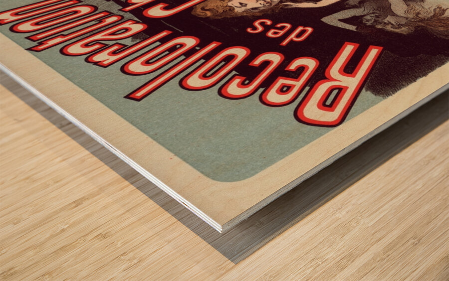 Eau De Sirènes 1900 Poster by Jules Chéret Wood print