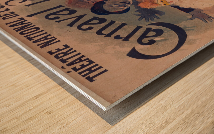 Theatre National De L’opera Carnaval 1892 1892 Poster by Jules Chéret Wood print